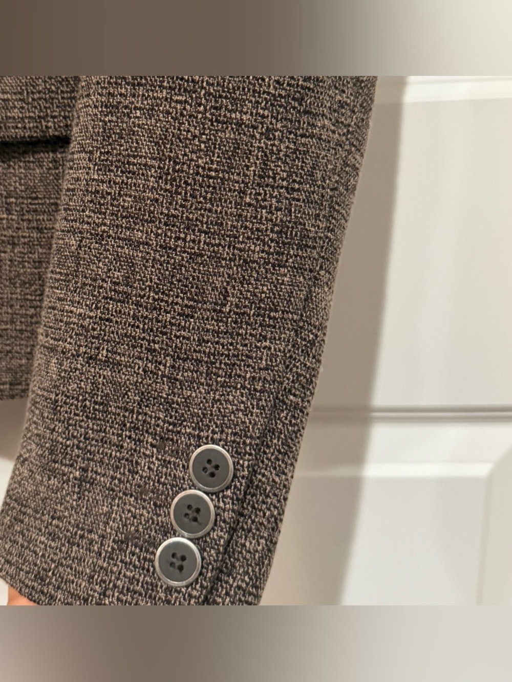 7th Avenue Brown Tweed Blazer & Skirt Suit Set - Brown - Picture 5 of 13